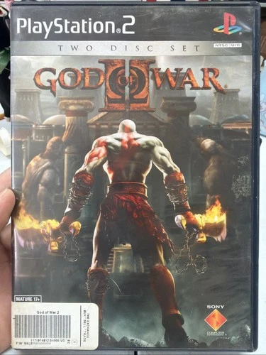 God of War II PS2 PlayStation 2 Black Label Two Disc Set 2007 Untested CIB