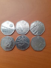Almost full set of olympic 50p coins used condition 2012 london 25 coins (4)