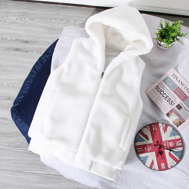 Men Faux Fur Hoody Waistcoat Gilet Vest Sleeveless Jacket Flufft