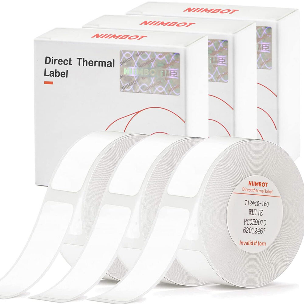 1/2 Inch Thermal Label Stickers for NIIMBOT D110 D11 Self-Adhesive Tape