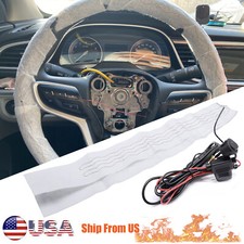 Car Winter Diy Heated Steering Wheel Cover Kits Heater Thermal Pad Hand Warmer