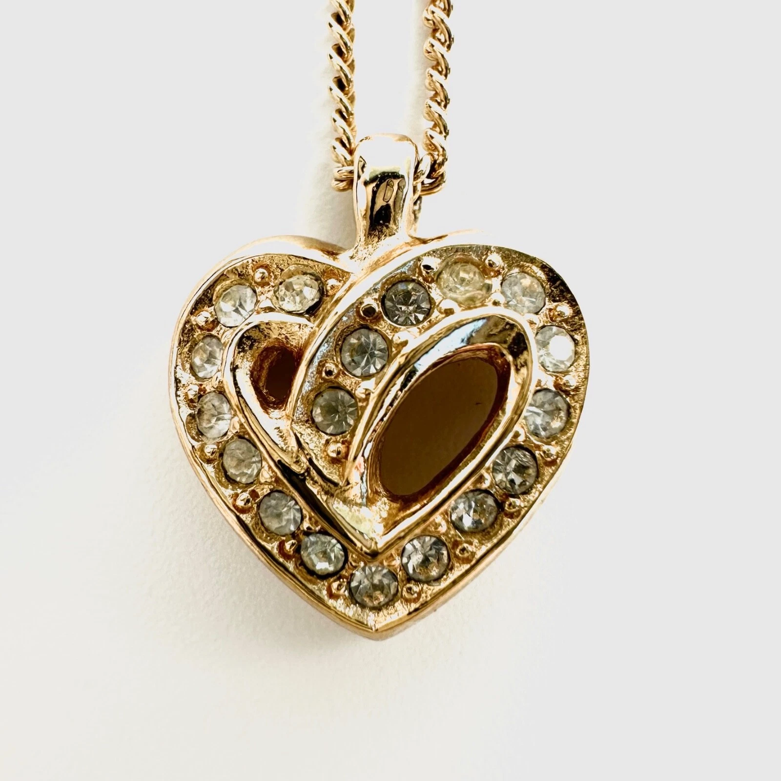 Collana cuore strass Christian Dior dal Giappone