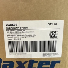 Baxter 2C8593 Continu-Flo Solution Set Clearlink System - 48/Case