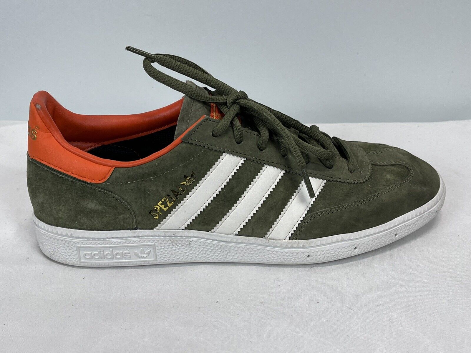 Mens Adidas Spezial Sneakers Shoes Sz 9 GUC Olive &amp; Orange | eBay