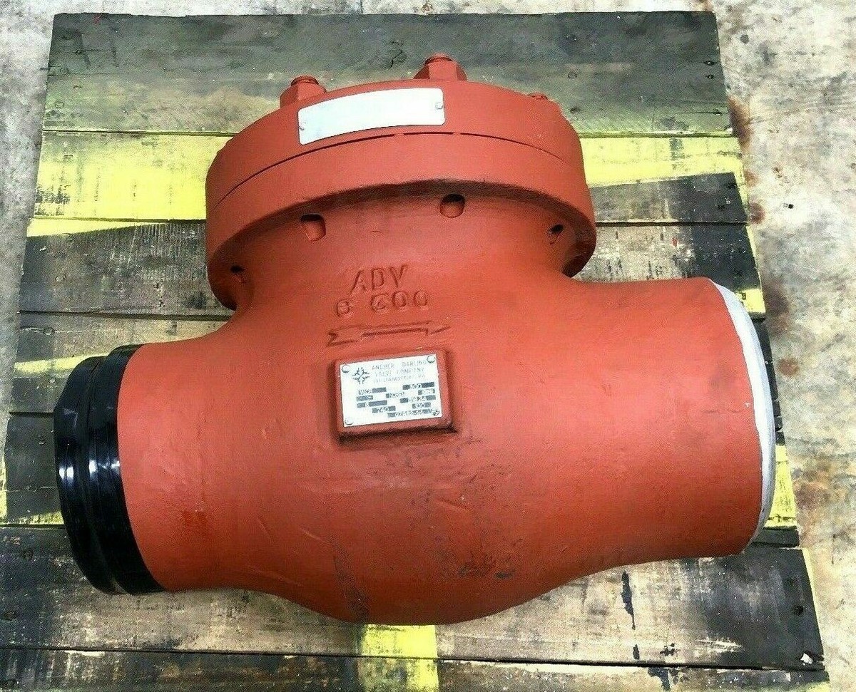 NEW ANCHOR / DARLING WCB SWING CHECK VALVE SIZE-6 740-PSI 300