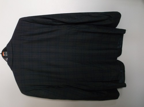 Mens Napoli Slim Fit Charcoal Gray Plaid Wool Blazer Sportcoat NWOT - Picture 4 of 10