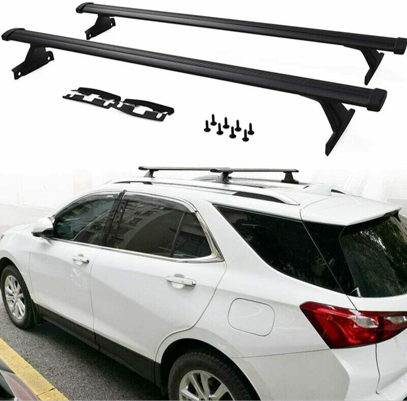 2Pcs Fits for Chevrolet GMC Terrain 2018-2024 Roof Rail Rack Cross Bar Crossbar