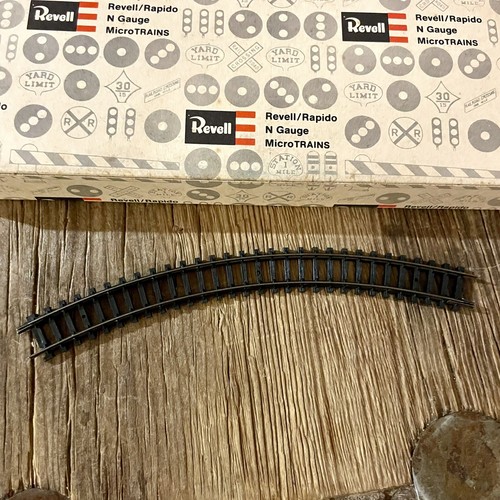 Caja De 20 Pistas Curvas Revell Rapido 0132 Escala N 192mm Radio X 45 Grados Nuevo De Lote Antiguo | Zustand: New