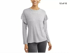 time and tru ruffle sleeve top