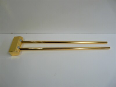 Towel Holder, Keuco Smart 2, Gold (24 Karat), Towel Bar, Swiveling