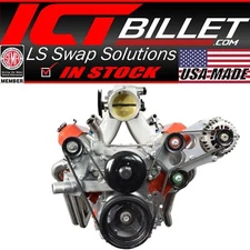 LS Truck Heavy Duty Billet Alternator Bracket Kit LSX 4.8L 5.3L 6.0L Top Driv...