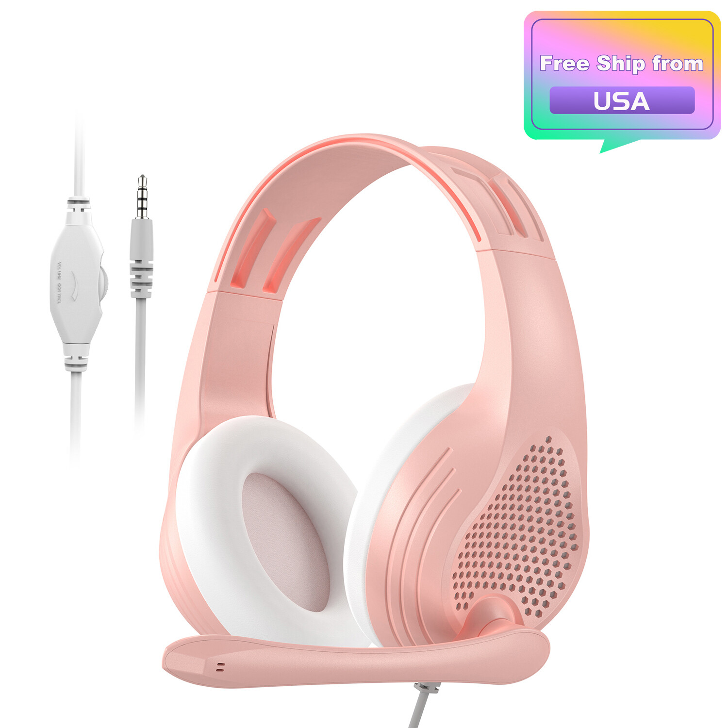 Gaming Headset with Great Surround Sound 3.5mm Computer Headphone for X'BOX One-image