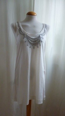 Top Longtop Tunika    MARC BY MARC JACOBS     Gr.M  beige ecru Hohlsaum 110   