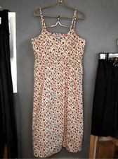 Old Navy Sundress Waist-Defined Floral Strappy Cami Midi Dress XL Cottagecore