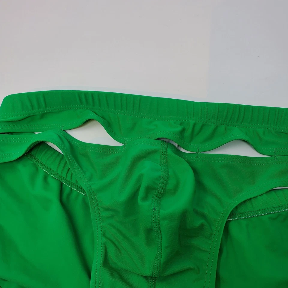 男式 SEOBean 比基尼绿色泳衣 XXL 适合 32 至 36 腰 — 第 2/4 张图片