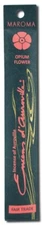Maroma Opium Flower Incense of Auroville 100% Natural  10 ct pk