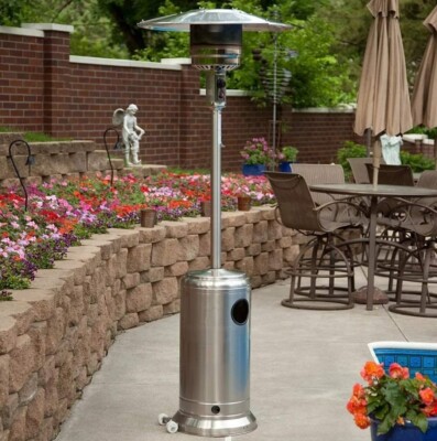 Hampton Bay 87-inch Outdoor Propane Patio Heater in Stainless