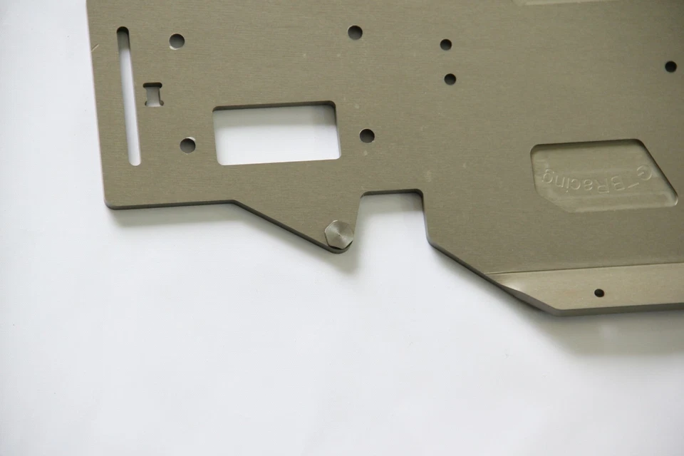 GTB Hard Anodized 7075 Strengthen 1/5 RC Car LOSI 5ive t 1.0 Bottom Main Chassis - Image 3 of 4