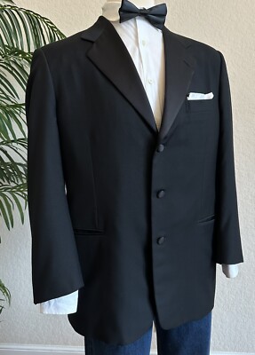 RING JACKET スーツ Holland & Sherry / 44 HOLLAND SHERRY TUXEDO SIZE 44 SUIT JACKET BLACK FORMAL EVENING