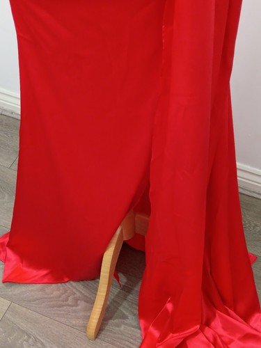 hebeos wedding / Prom Dress Red Gemstones Size 8 - 10 Ruched Sweetheart New - Picture 14 of 20