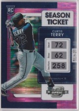 2022 Panini Chronicles Contenders Optic Pink Pulsar #13 Curtis Terry RC
