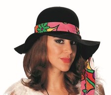 Hippie Hut Flower Power 60er 70er Festival Party Karneval Fasching Hippiehut