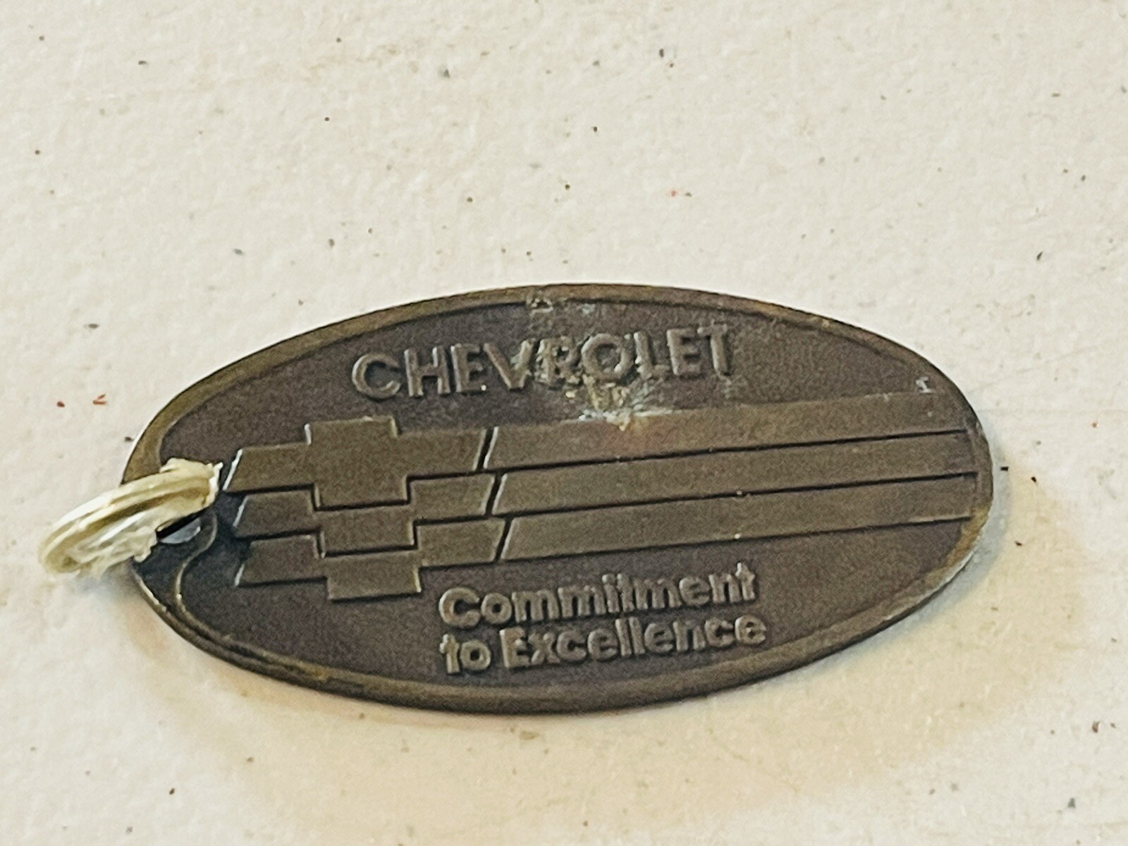 Vintage Chevrolet Keychain Chevy Commitment to Excellence Mailbox Drop eBay