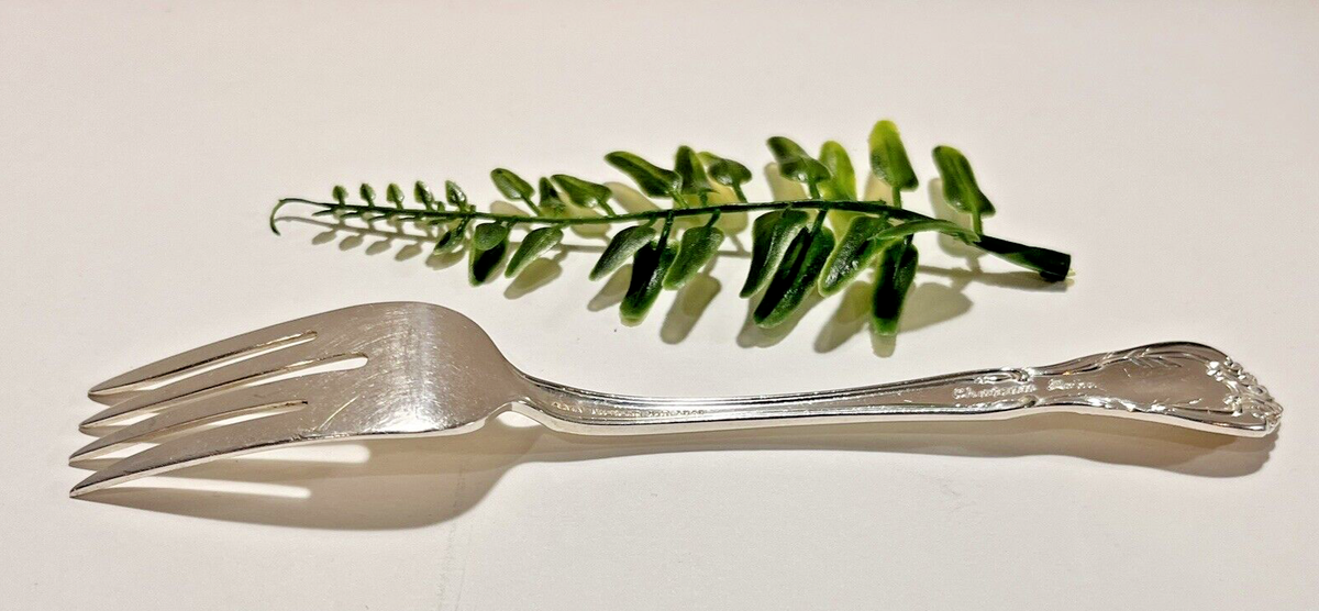 ONE Alvin Sterling Silver Chateau Rose Salad Fork 37.4 Gr. No