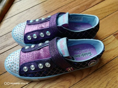purple sparkle shoes