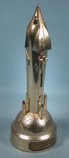 1950s Satellite Mechanical Bank Spring Action Rocket Spaceship Duro Mold Sci-Fi