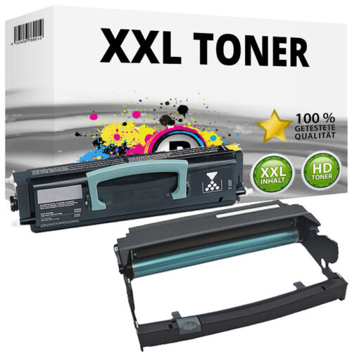 XXL Toner / Tamburo per Lexmark X264DN X363DN X364DN X364DW X264H11G E260X22G - Afbeelding 1 van 12