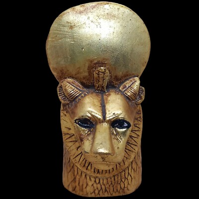 RARE ANCIENT EGYPTIAN PHARAONIC ANTIQUE HEAD OF SEKHMET GOD STATUE BC