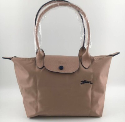 LONGCHAMP 70th model Le Pliage Club M Tote bag Chalk Recycled