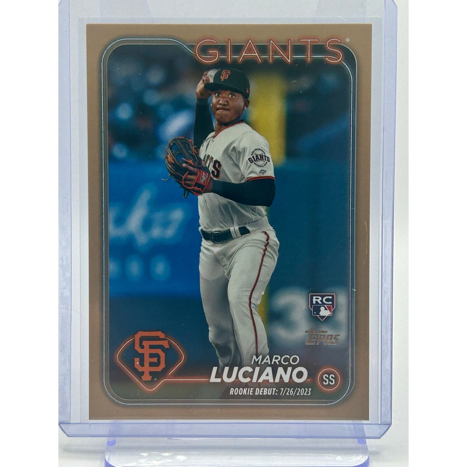 2024 Topps Update Marco Luciano Rookie Debut Gold Border /2024 SF Giants RC
