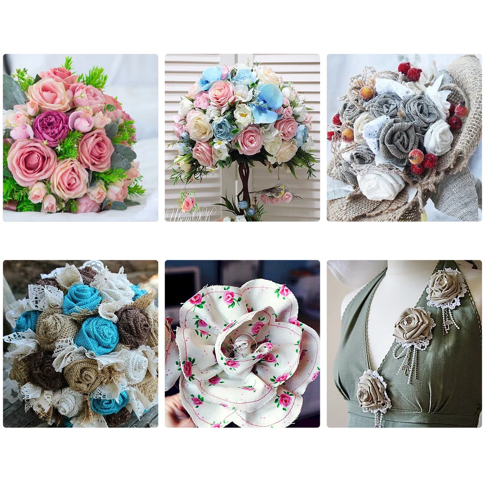 Máquina de planchar flores artificiales de tela eléctrica juego de herramientas de 17 cabezales Foto 4 de 4