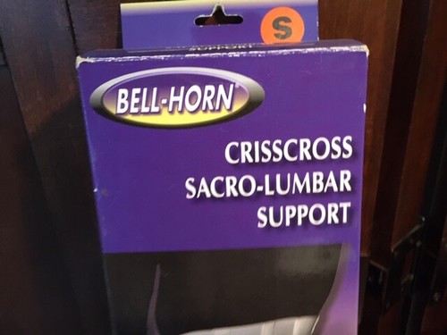 BELL-HORN CRISSCROSS SACRO-LUMBAR BACK SUPPORT SMALL 24-30" BRAND NEW - Picture 2 of 5