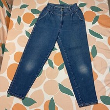 Vintage Levi's Yoke Front High Waisted Mom Jeans Women's 11 26x26.5 Blue 80s