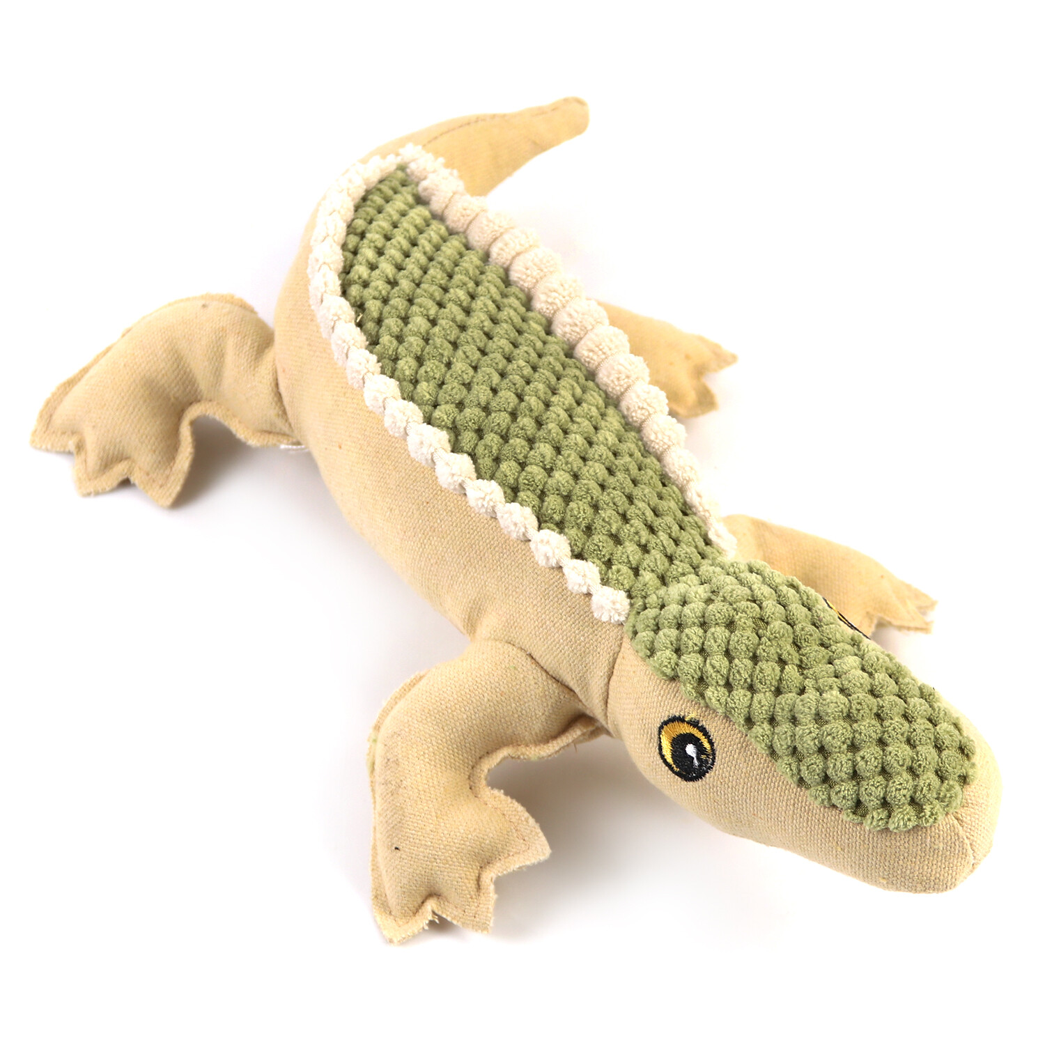 Handmade Alligator Dog Toy with Squeaker &ndash; Durable Interactive Pet Toy for Play