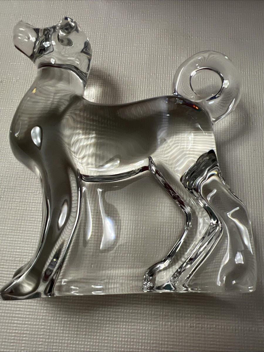 Retired Baccarat Crystal Art Glass Labrador Retriever Figurine | eBay