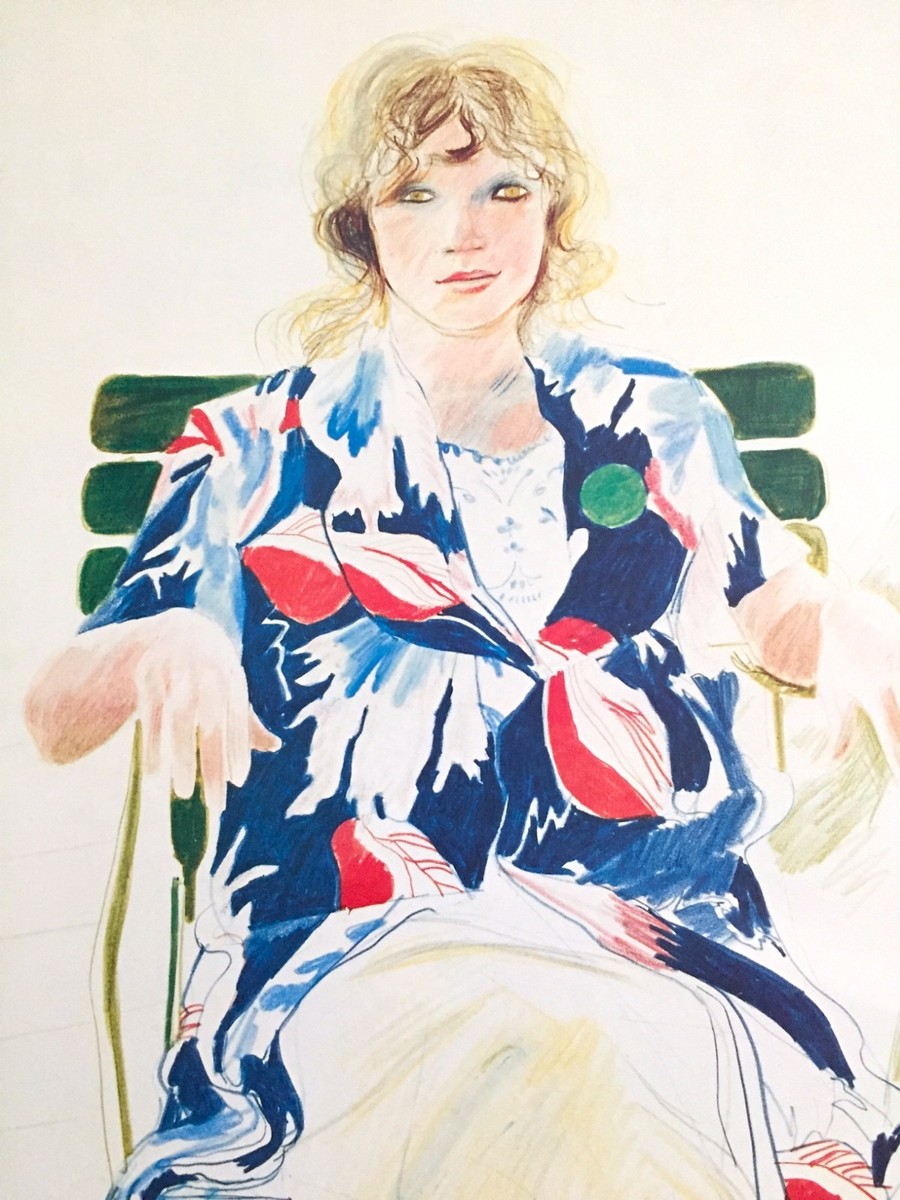 DAVID HOCKNEY RARE VTG 1980 DUMONT CALENDAR LITHOGRAPH PRINT
