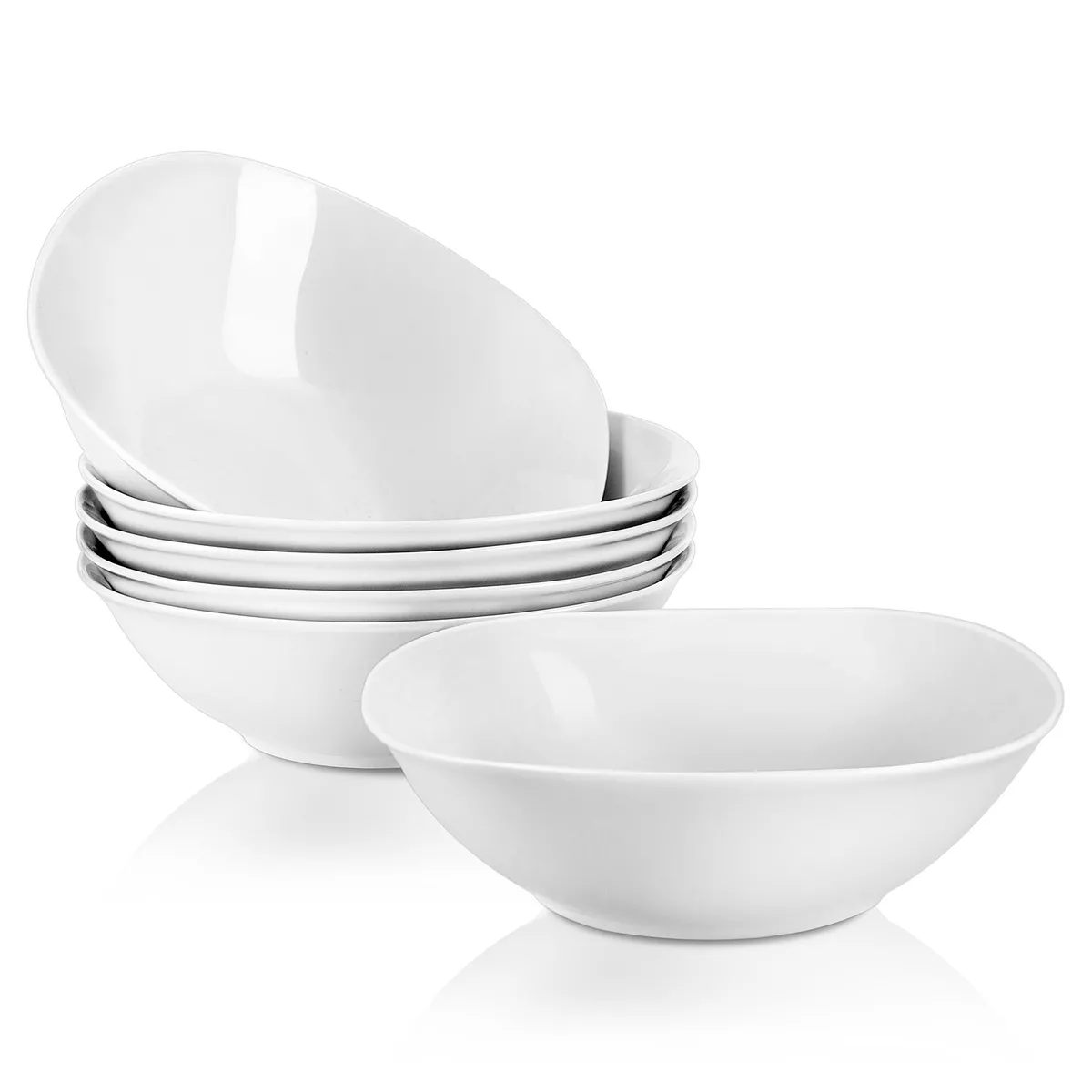 MALACASA Series Elisa Porcelain Bowl Set Rice Salad Fruit Cereal