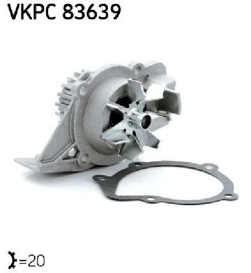 Original SKF Wasserpumpe Vkpc 83639 FüR CitroëN Fiat Lancia Peugeot Suzuki-image