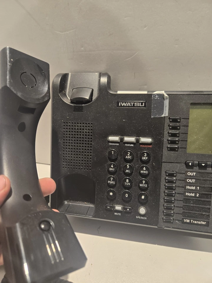 Teléfono Iwatsu IX-5910 ECS con Soporte Icono IP VoIP Negro - Sin Cable de Alimentación Foto 2 de 4