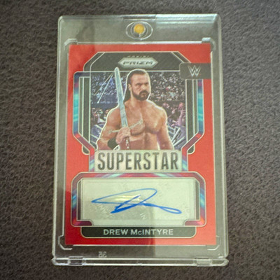 Panini 2022 Prizm WWE Drew McIntyre Superstar Autographs Auto SA-DMT 39/99