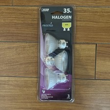 Feit Electric Frosted Bright White 50 Watt GU10 Pin Light Bulbs 3 Pack