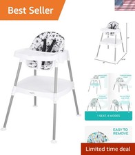 4-in-1 Eat Grow Convertible High Chair,Polyester