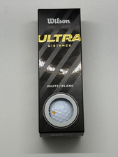 Wilson - Ultra Distance - White 3 Pack Golf Balls - New In Box
