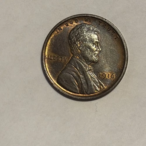 1916 P Lincoln Wheat Penny Au Or Better Condition