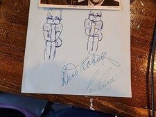 Vintage BUD ABBOTT AND LOU COSTELLO SIGNATURES 
