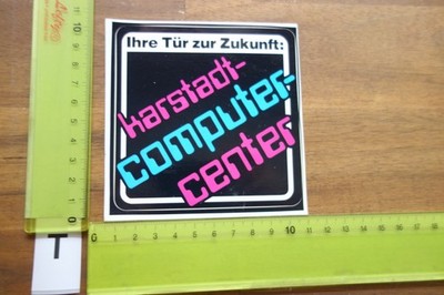 Alter Aufkleber Computer Büro Software Drucker KARSTADT Computer-Center (TB)